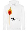 Men`s hoodie Matches White фото