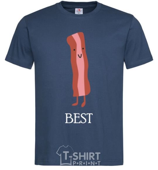 Men's T-Shirt Best Bacon navy-blue фото