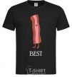 Men's T-Shirt Best Bacon black фото