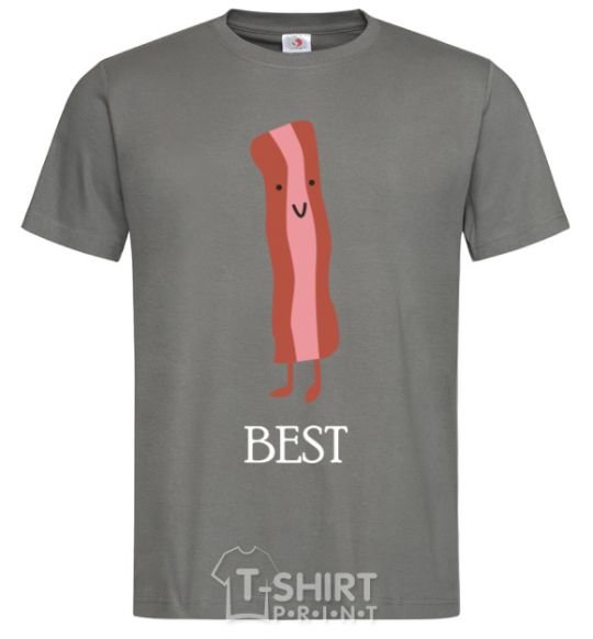 Men's T-Shirt Best Bacon dark-grey фото
