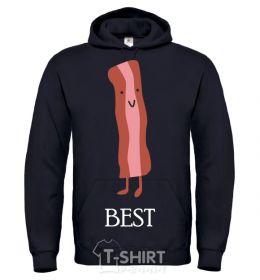 Мужская толстовка (худи) Best Bacon Черный фото