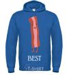 Men`s hoodie Best Bacon royal фото