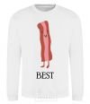 Sweatshirt Best Bacon White фото
