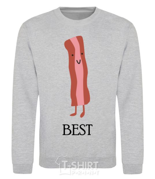 Sweatshirt Best Bacon sport-grey фото