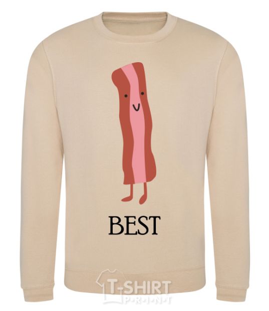 Sweatshirt Best Bacon sand фото