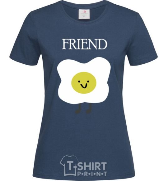 Женская футболка Friend Темно-синий фото