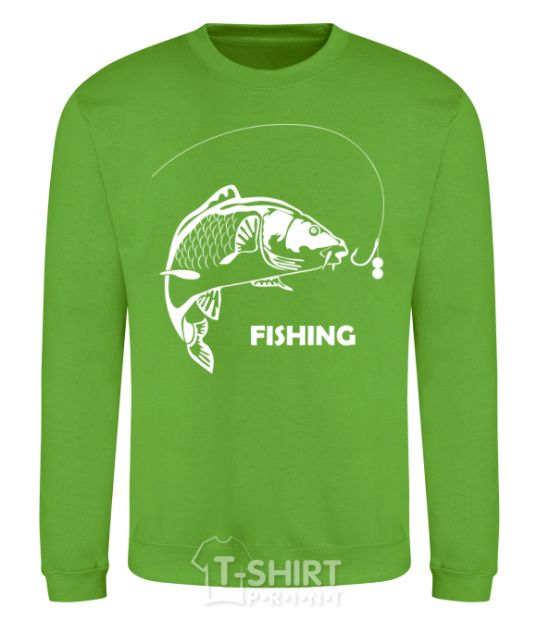 Sweatshirt FISHING orchid-green фото