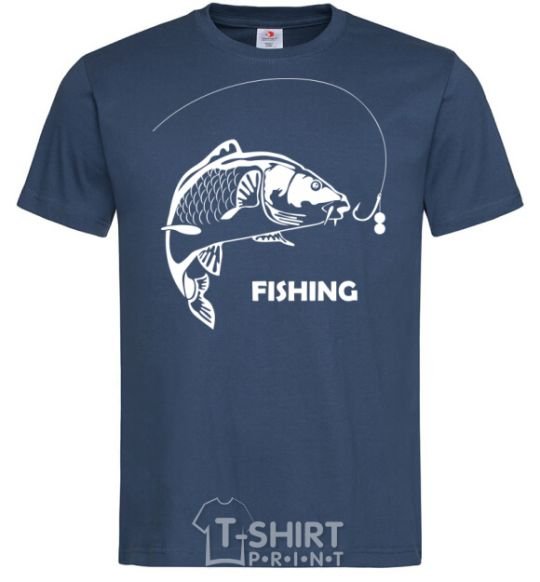 Мужская футболка FISHING Темно-синий фото