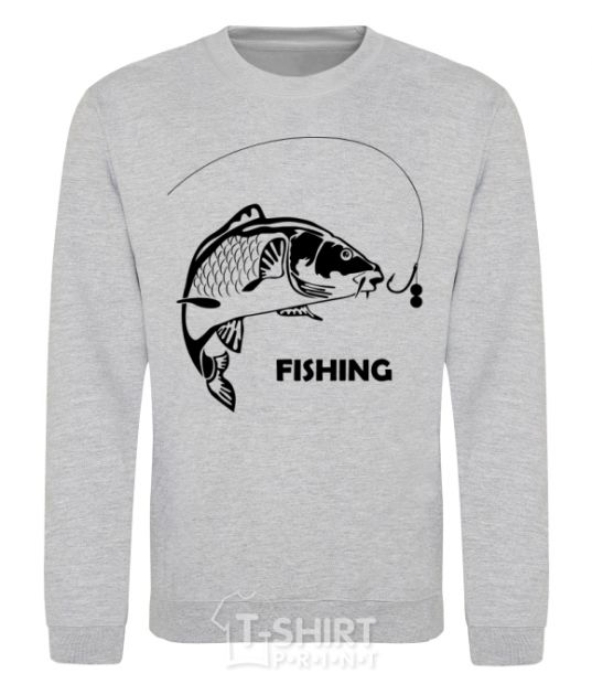 Sweatshirt FISHING sport-grey фото