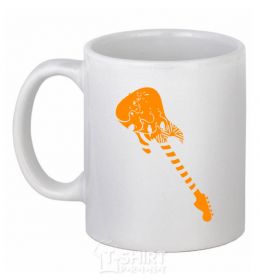 Ceramic mug Guitar White фото
