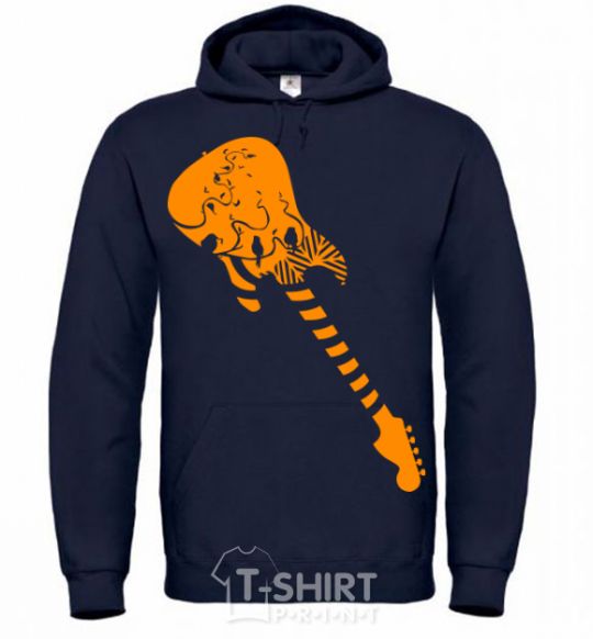 Men`s hoodie Guitar navy-blue фото