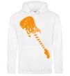 Men`s hoodie Guitar White фото