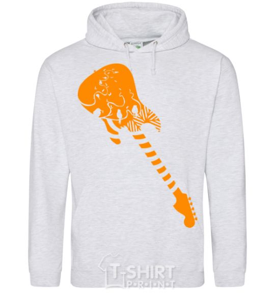 Men`s hoodie Guitar sport-grey фото