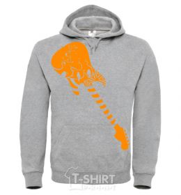Men`s hoodie Guitar sport-grey фото