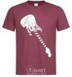 Men's T-Shirt Guitar burgundy фото