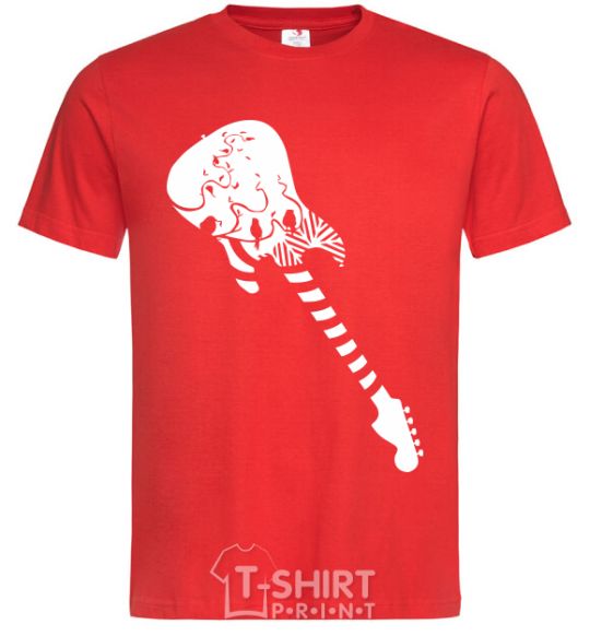 Men's T-Shirt Guitar red фото