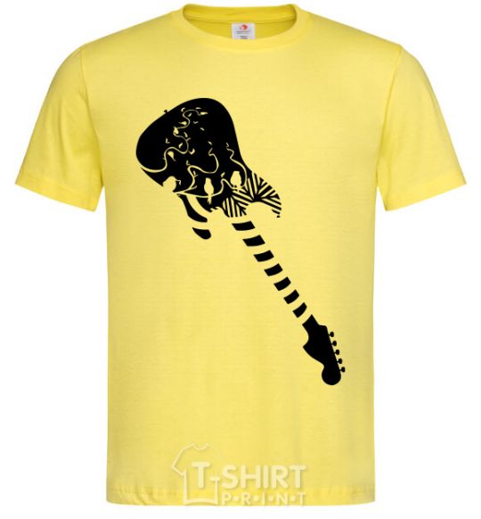 Men's T-Shirt Guitar cornsilk фото