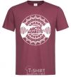 Men's T-Shirt Arctic monkeys Logo burgundy фото