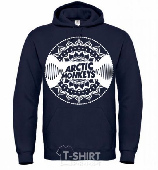 Мужская толстовка (худи) Arctic monkeys Logo Темно-синий фото