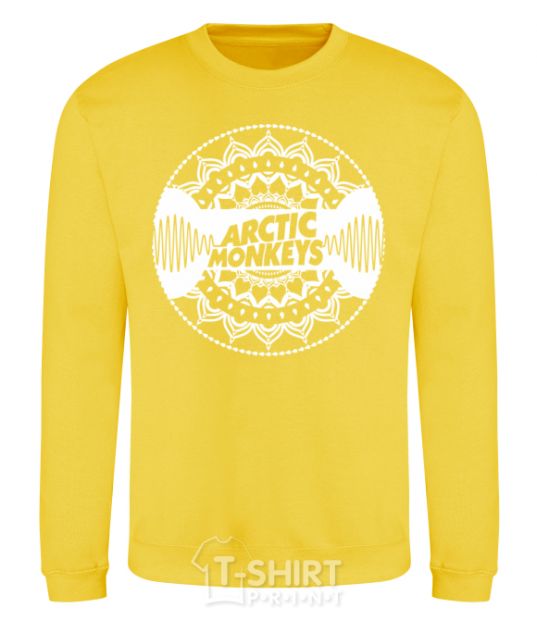 Sweatshirt Arctic monkeys Logo yellow фото
