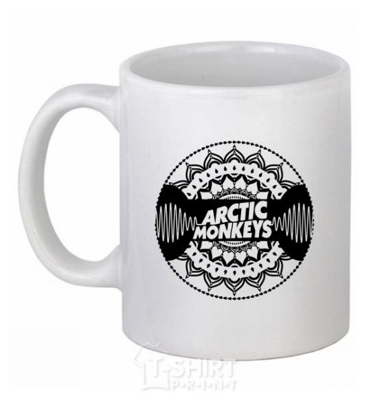 Ceramic mug Arctic monkeys Logo White фото