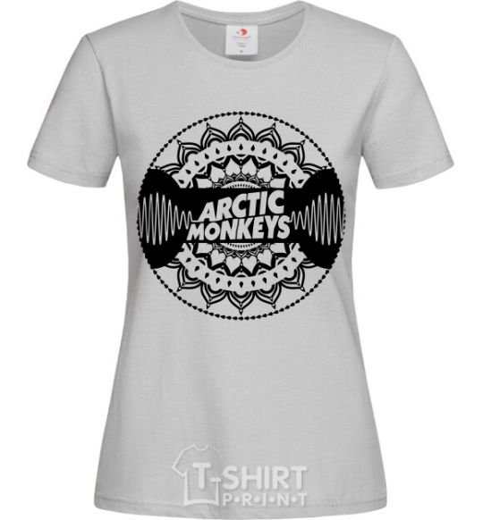 Женская футболка Arctic monkeys Logo Серый фото