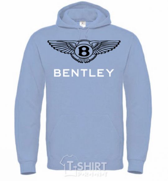 Men`s hoodie BENTLEY sky-blue фото