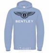 Men`s hoodie BENTLEY sky-blue фото