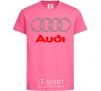 Kids T-shirt Audi logo gray heliconia фото