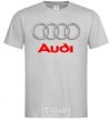 Мужская футболка Audi logo gray Серый фото