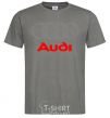 Men's T-Shirt Audi logo gray dark-grey фото