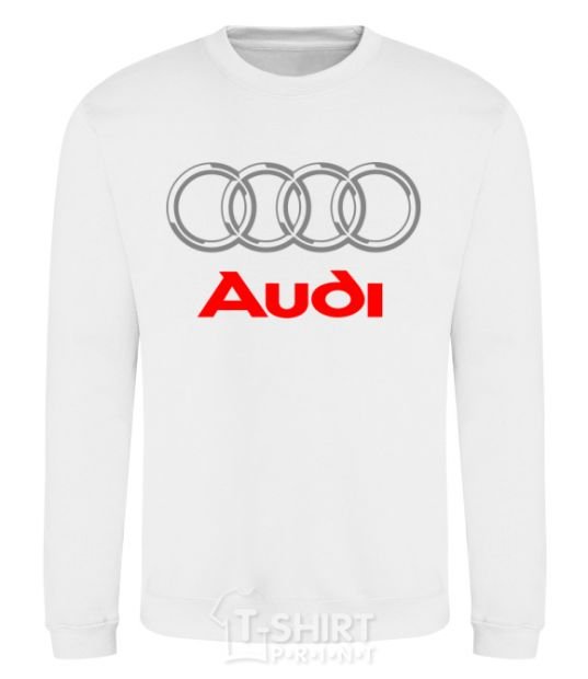 Sweatshirt Audi logo gray White фото