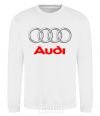 Sweatshirt Audi logo gray White фото
