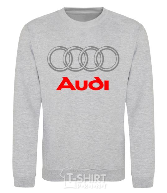 Sweatshirt Audi logo gray sport-grey фото