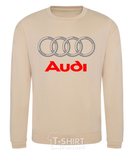 Sweatshirt Audi logo gray sand фото