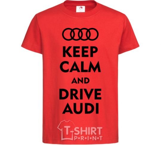 Kids T-shirt Drive audi red фото