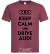 Men's T-Shirt Drive audi burgundy фото