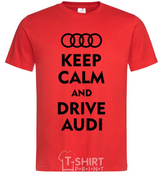 Men's T-Shirt Drive audi red фото