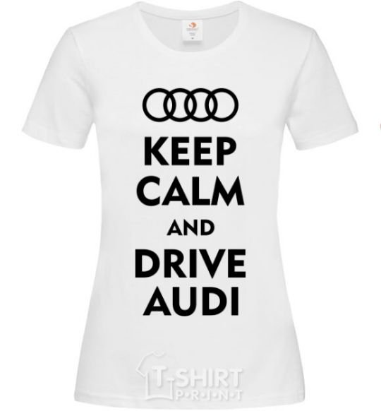 Women's T-shirt Drive audi White фото