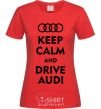 Women's T-shirt Drive audi red фото