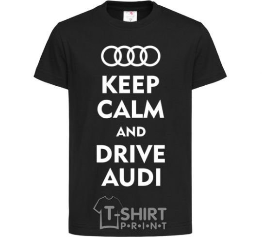 Kids T-shirt Drive audi black фото