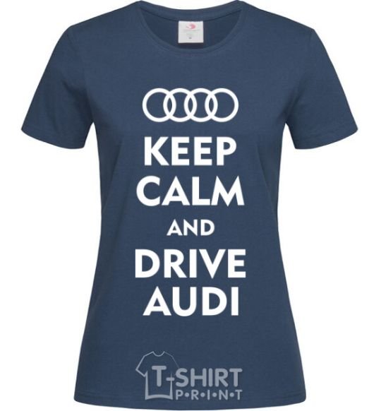 Women's T-shirt Drive audi navy-blue фото