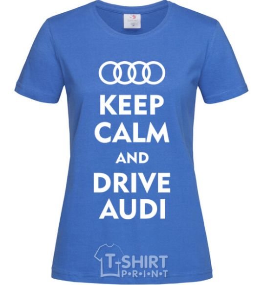 Женская футболка Drive audi Ярко-синий фото