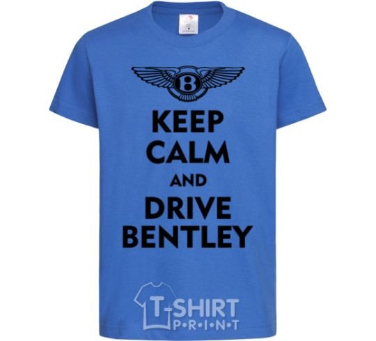 Детская футболка Drive bentley Ярко-синий фото