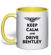 Чашка с цветной ручкой Drive bentley Солнечно желтый фото