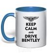 Чашка с цветной ручкой Drive bentley Ярко-синий фото