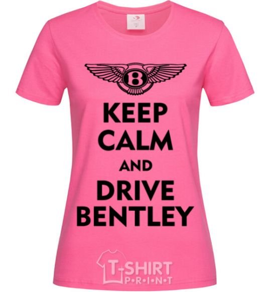 Женская футболка Drive bentley Ярко-розовый фото