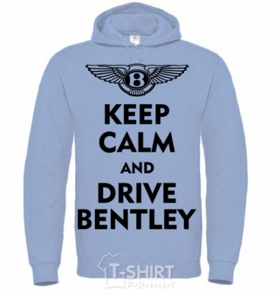 Men`s hoodie Drive bentley sky-blue фото