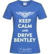 Женская футболка Drive bentley Ярко-синий фото