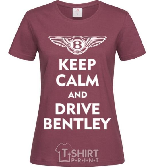 Женская футболка Drive bentley Бордовый фото